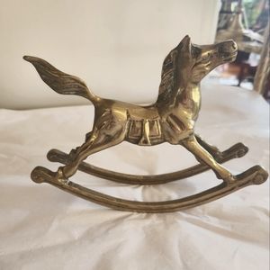 Brass Rocking Horse